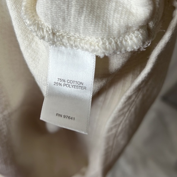 J. Jill Ivory Tunic With Cowl Neck size Small - Picture 5 of 6